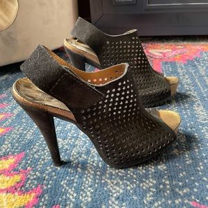 Pedro Garcia Suede Slingback Sandals